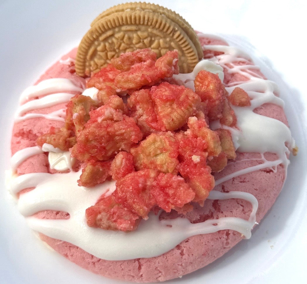 Pretty in Pink Cookie 💕🍓(With Golden Oreo Cookie)